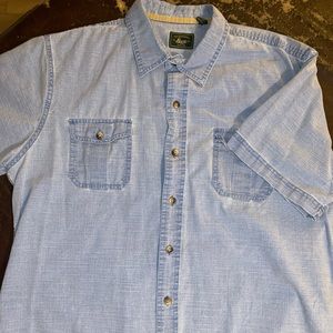 Vintage Short sleeve button-down denim shirt